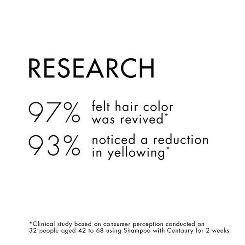 Klorane Shampoo with Centaury - Brightens Blonde & Gray Hair - Neutralizes Yellow & Brassy Tones - 13.5 fl. oz.