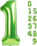 Number Balloons 1 - 40 Inch Light Green Balloon for 1st Birthday Party Decorations