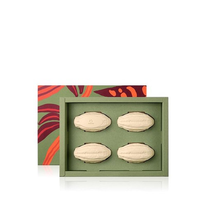 Natura Cacau Bar Soap Set - Moisturizing Cocoa Butter Soap for Dry Skin | Vegan & Nourishing, 4 Pack - 3.5 oz Each