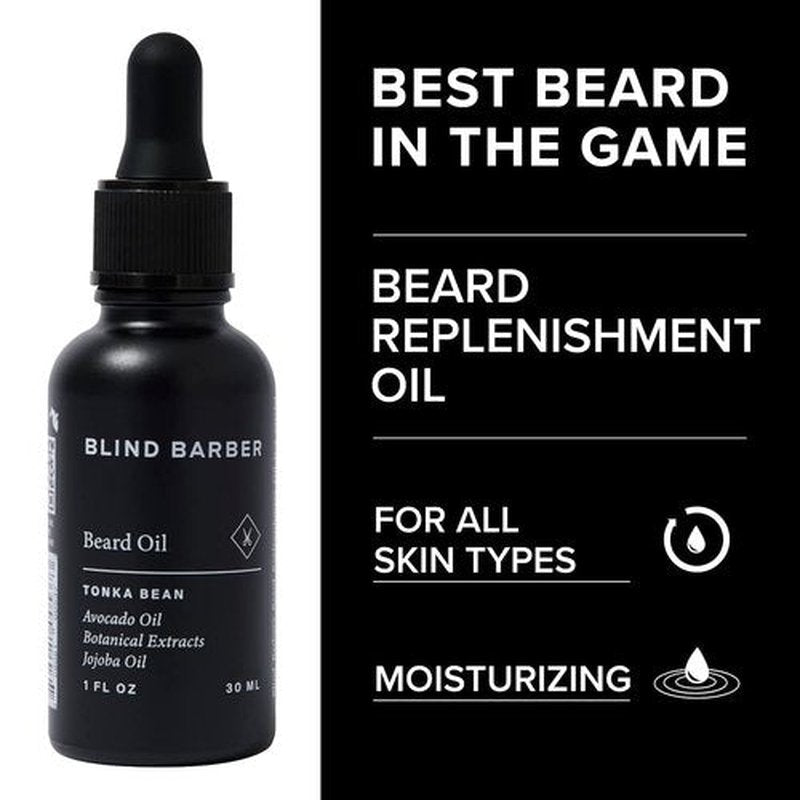 Blind Barber Rejuvenating Face & Beard Oil for Men - Hydrating & Softening Formula - 1 Oz