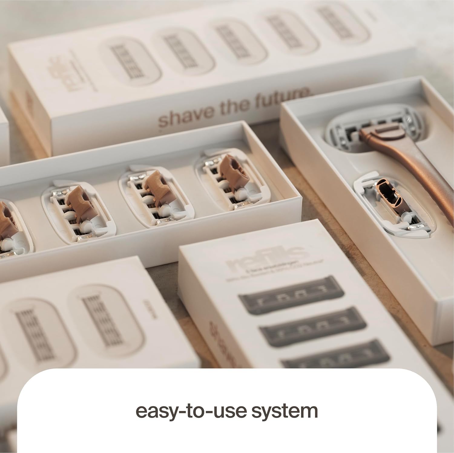 Razeco5 Plastic-Free Cartridges – 5 Plastic-Free Cartridges, 5 Blades – Plastic-Free Shaving for a Zero-Waste Routine (Body)