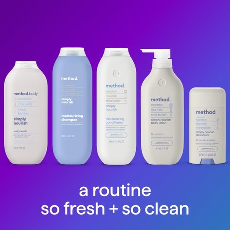 Method Body Wash (18oz) and Lotion (14oz) Gift Set, Simply Nourish