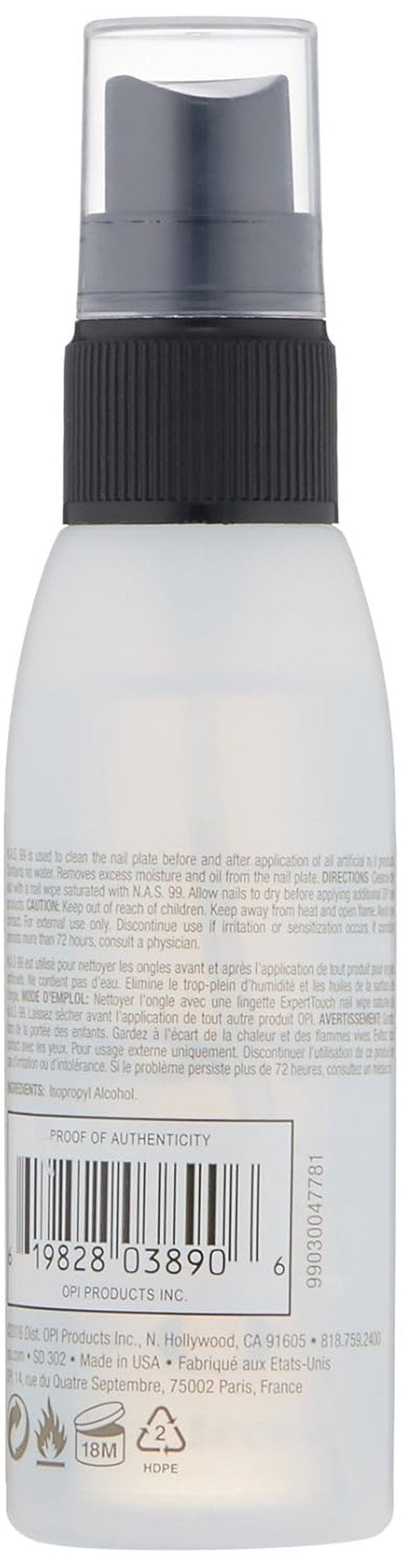 OPI Nail Cleansing Solution - Professional Formula for Perfectly Clean Nails | 99ml