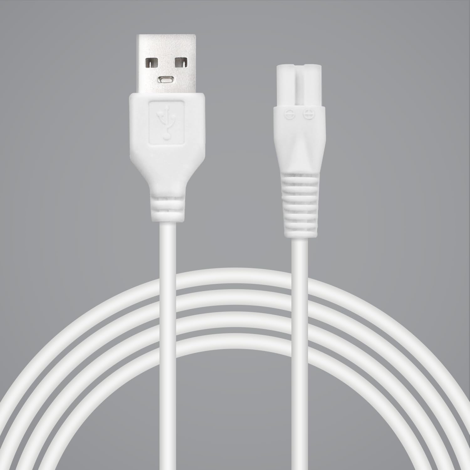2 PCS Charger Cord Replacement for Pritech Electric Feet Callus Remover Foot Pedicure, USB Power Adapter Charging Cable