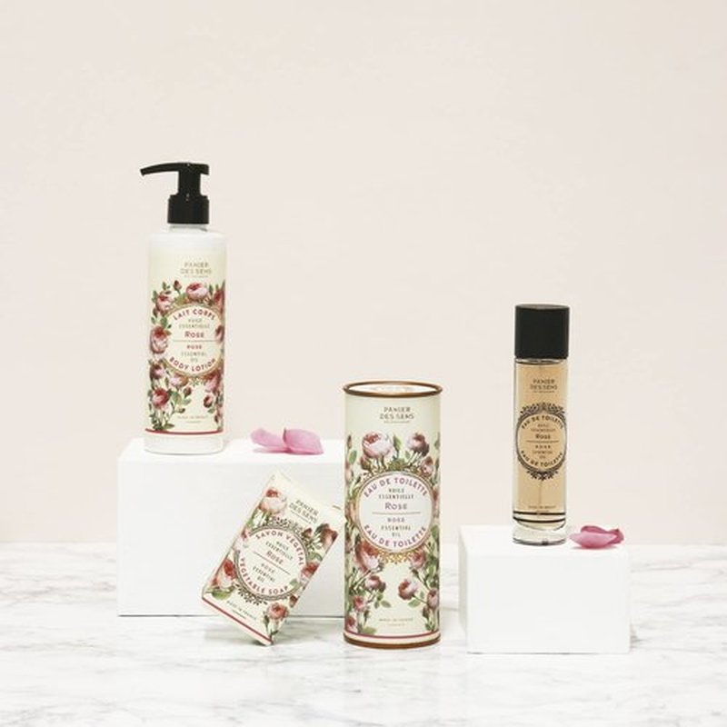 Panier des Sens - Rose Hand & Body Lotion for Dry Skin | Hydrating Cream with Shea Butter & Olive Oil - 8.45 Fl Oz