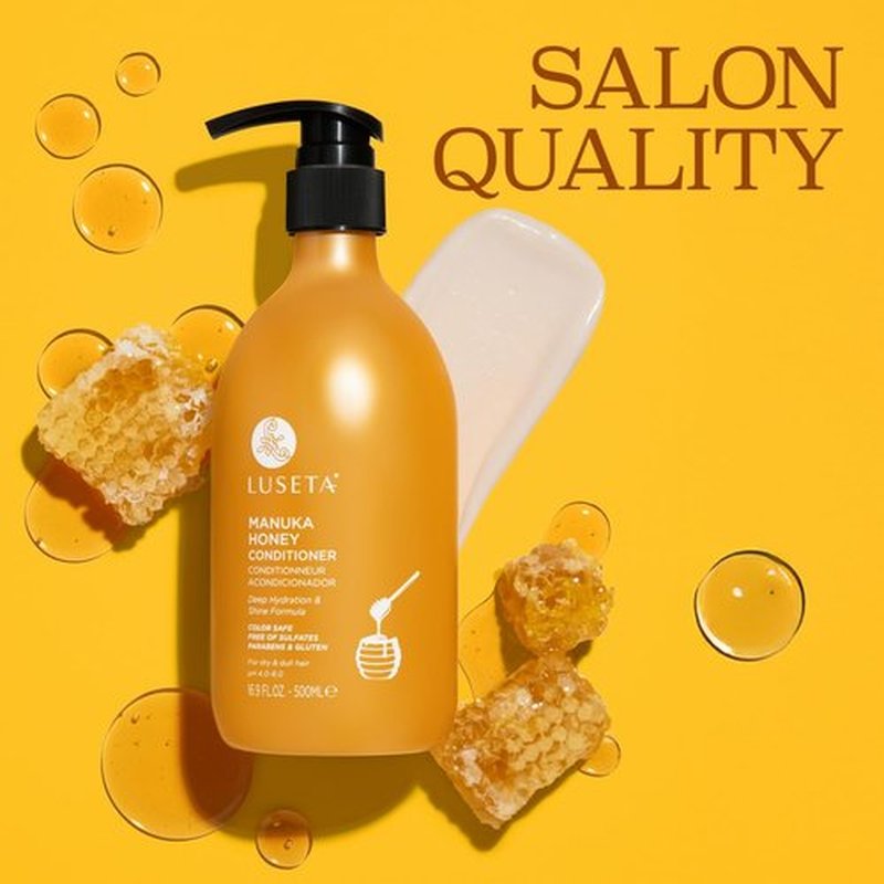 Luseta Manuka Honey Conditioner Set - Hydrate & Repair Dry, Dull Hair | 16.9oz Moisturizing Formula