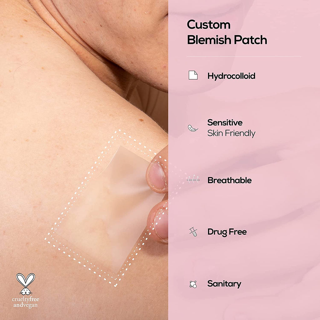 HANHOO Blemish and Custom Patch Duo | Hydrocolloid Patches for Surface Spots and Clusters | 72 Total Patches + 2 Custom Sheets
