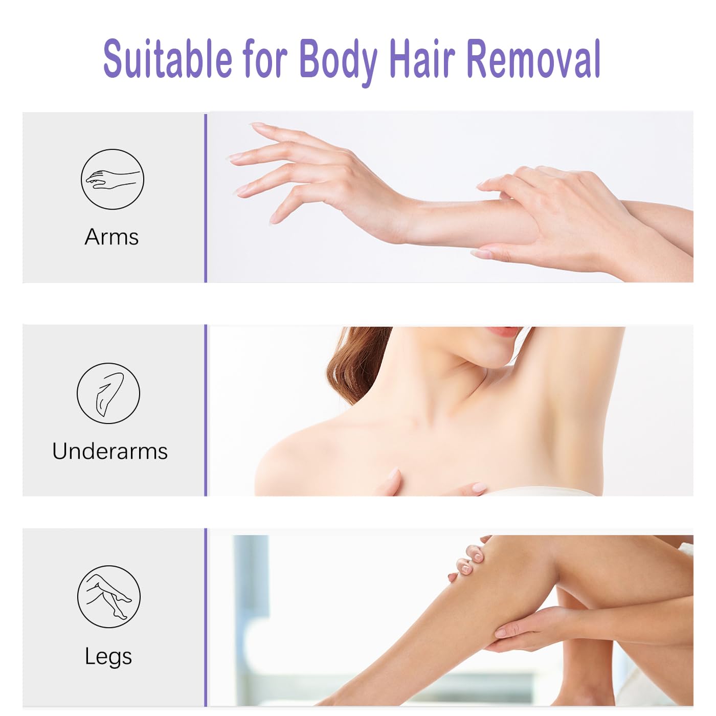 Body Hair Removal Cream with Spatula - Painless & Gentle Depilatory Cream