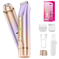 YLKGR Bikini Trimmer for Women 2in1 High Power Epilators Hair Removal Waterproof Electric Razors Women's Electric Razor Pubic Hair Trimmer Shaver for Women for Ladies Pubic, Face, Underarms, Leg