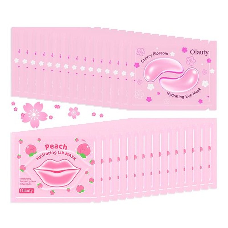 30 Pairs Lip Mask & Under Eye Patches, Pink Collagen Eye Mask Pads, Lip Mask Skincare, Bachelorette Party Favors, Mothers Day Gifts, Teacher Appreciation Gifts, Bulk Gifts for Women, Small Gifts