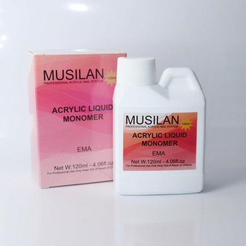 Monomer Acrylic Nail Liquid 4oz for Acrylic Powder - Professional Acrylic Liquid Monomer for Acrylic Nails Extension with 5pcs Acrylic Nail Brush Dappen Dish for Beginners DIY at home Non-Yellowing