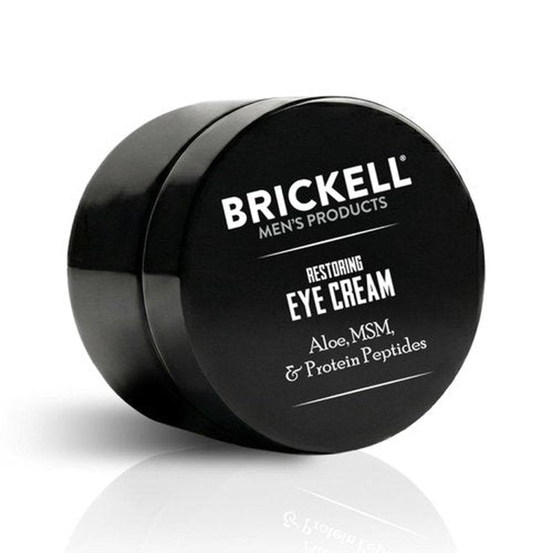 Brickell Men's Under Eye Cream - Natural Anti-Aging Balm to Reduce Puffiness & Dark Circles | 0.5 Ounce, Unscented