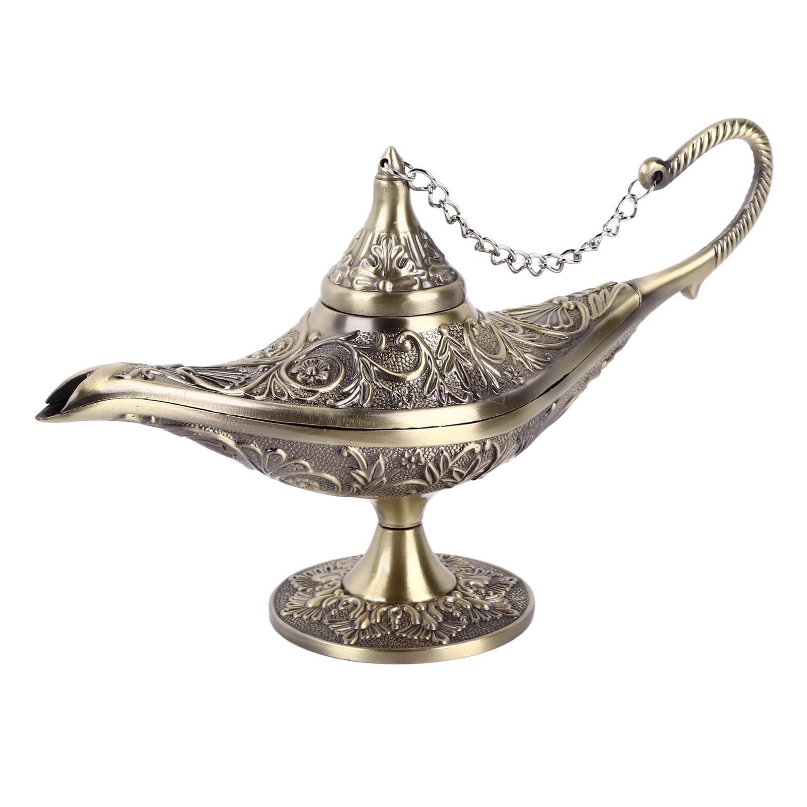 NSXAYIWE Aladdin Genie Lamp, Vintage Arabian Nights Costume Prop Lamp