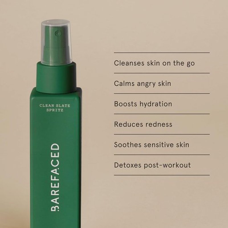 Barefaced Clean Slate Spritz - Hypochlorous Acid Facial Mist for Hydration & Redness Relief | 4 Fl Oz