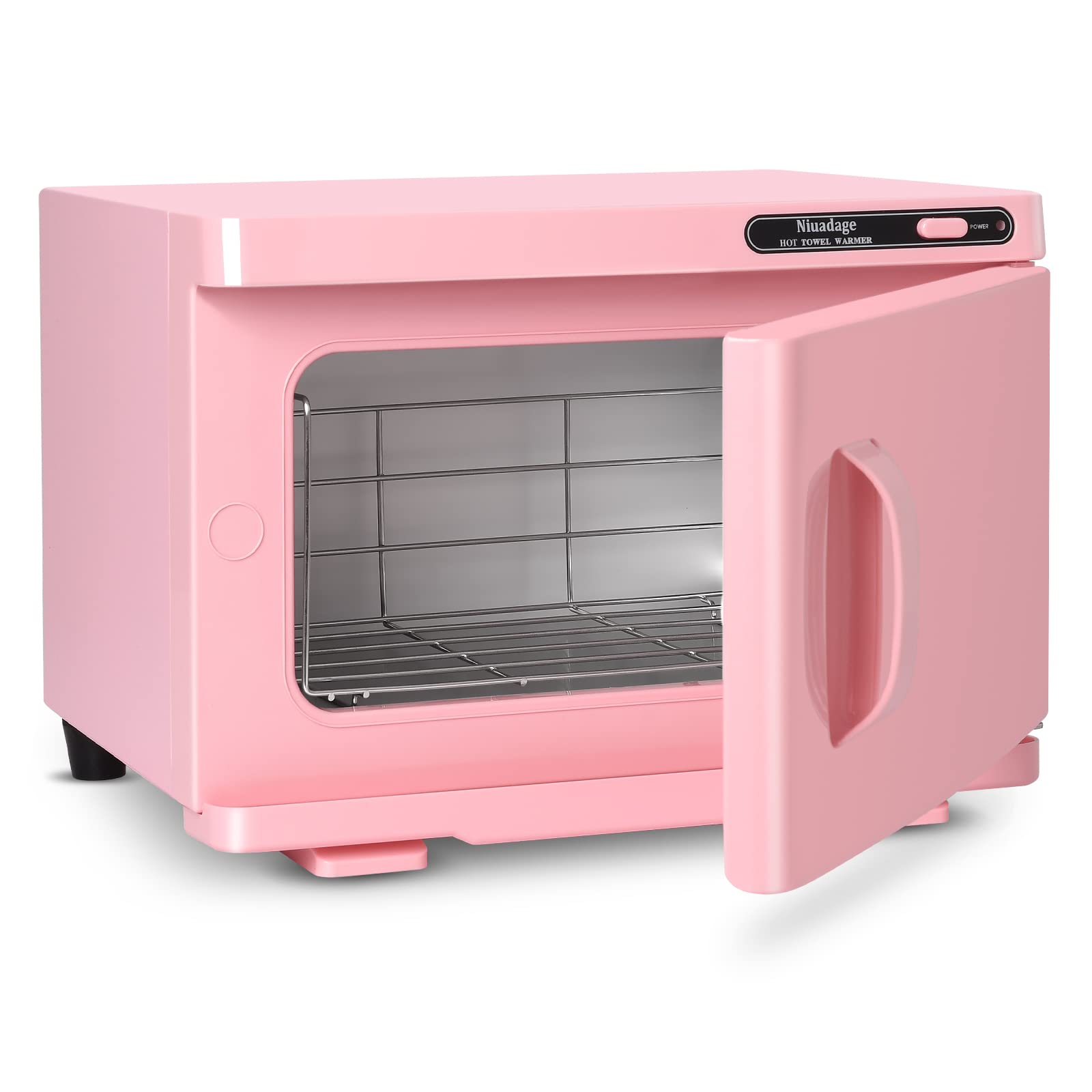 Niuadage Hot Towel Warmer Cabinet 8L, Facial & Spa Towel Warmer Auto Reheat, Perfect for Estheticians - Pink