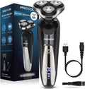 Skiennix Electric Razor for Men - Rechargeable Waterproof Wet/Dry Cordless Shaver