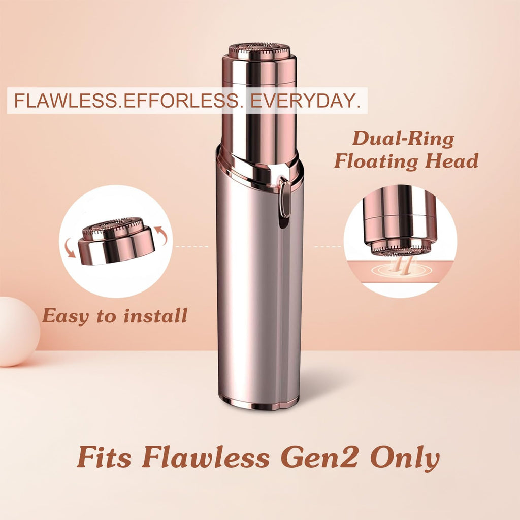 Facial Hair Remover Replacement Heads for Flawless Finishing Touch Facial Hair Removal Tool for Women As Seen On TV,Fit for Generation 2 Facial Hair Removal
