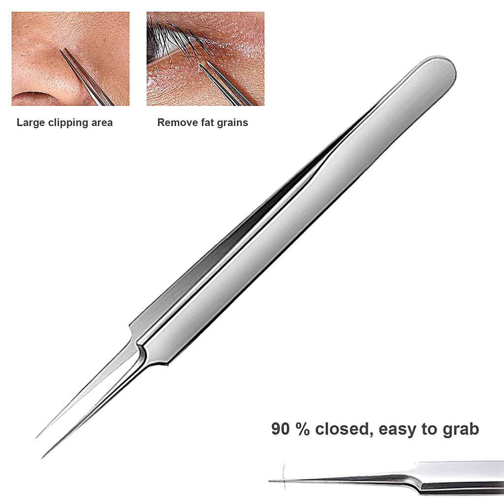 WSYUB Blackhead Tweezers, Blackhead Extractor, Pimple Popper Tool Kit