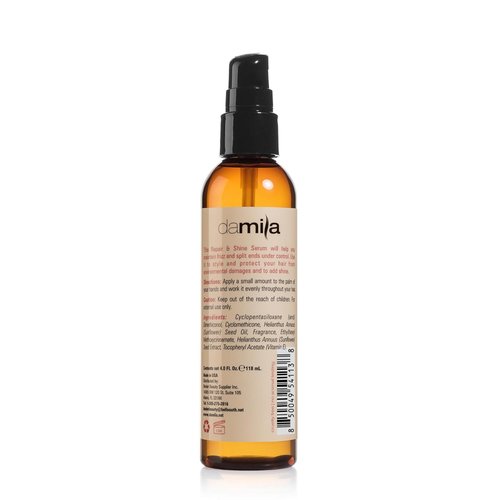 Damila Repair & Shine Serum - Split End Repair & Frizz Control for Shiny Hair | 4.1 Fl Oz
