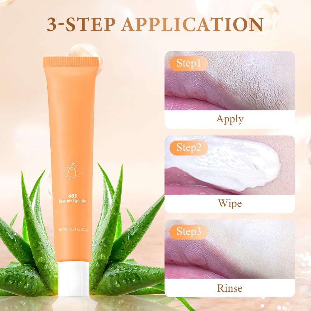 Facial Hair Removal Cream for Women, 2026 New Gentle Face Facial Hair Removal Cream for Women, Effective Hairs Removers for Face Hairs Removing (1, 0.71oz / 20 g)