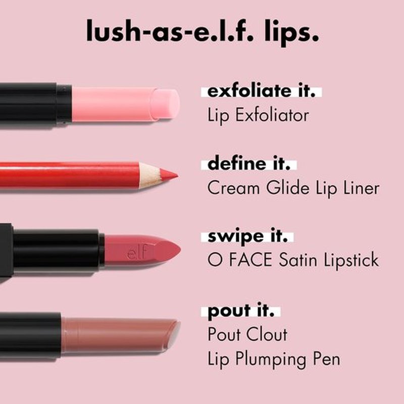 e.l.f. Cream Glide Lip Liner - Highly Pigmented Pencil for Shaping & Sculpting Lips | Mauve Aside, Vegan & Cruelty-Free