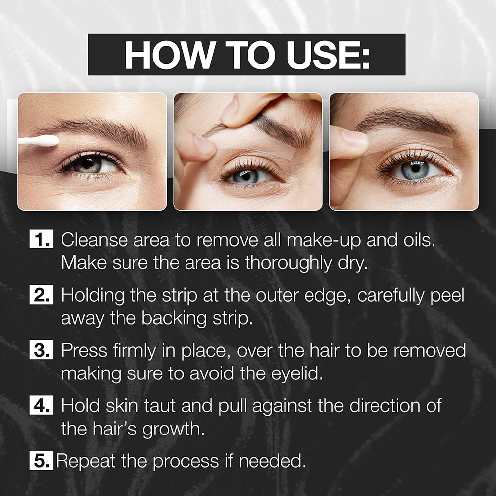Ardell Brow Shapers Cold Wax Strips, 21 Count