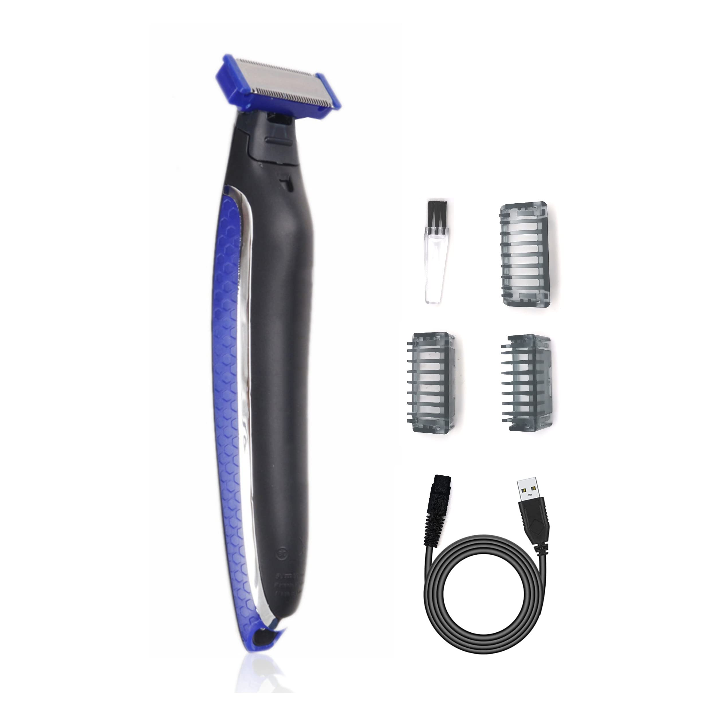 Mens Hair Trimmer & Body Shaver that Trims, Edges, Shaves, and Grooms - Rechargeable Beard Trimmer for Men