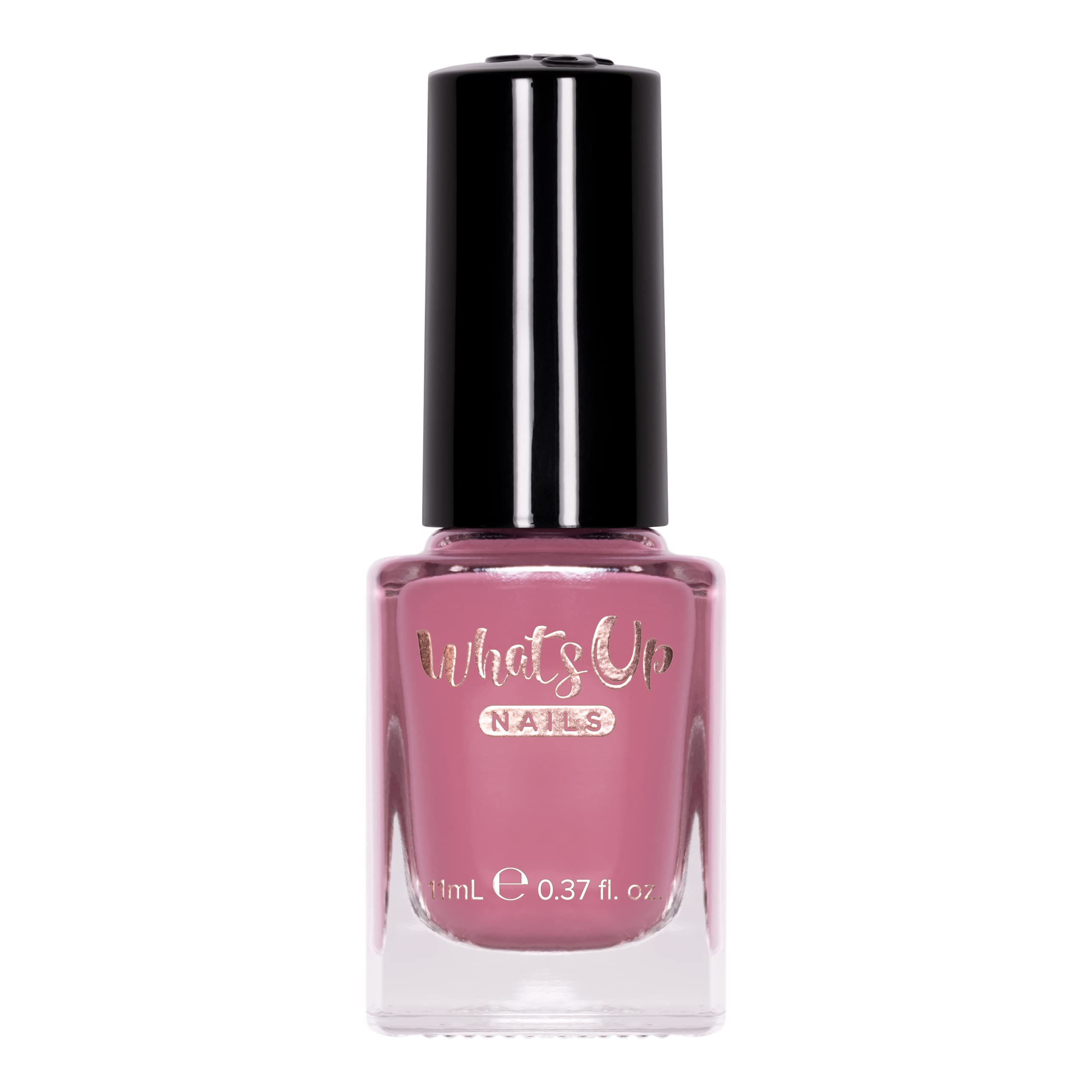 Whats Up Nails - Tempest Nail Polish Mauve Pink Creme Lacquer Varnish Made in USA 21 free Cruelty Free Vegan Clean