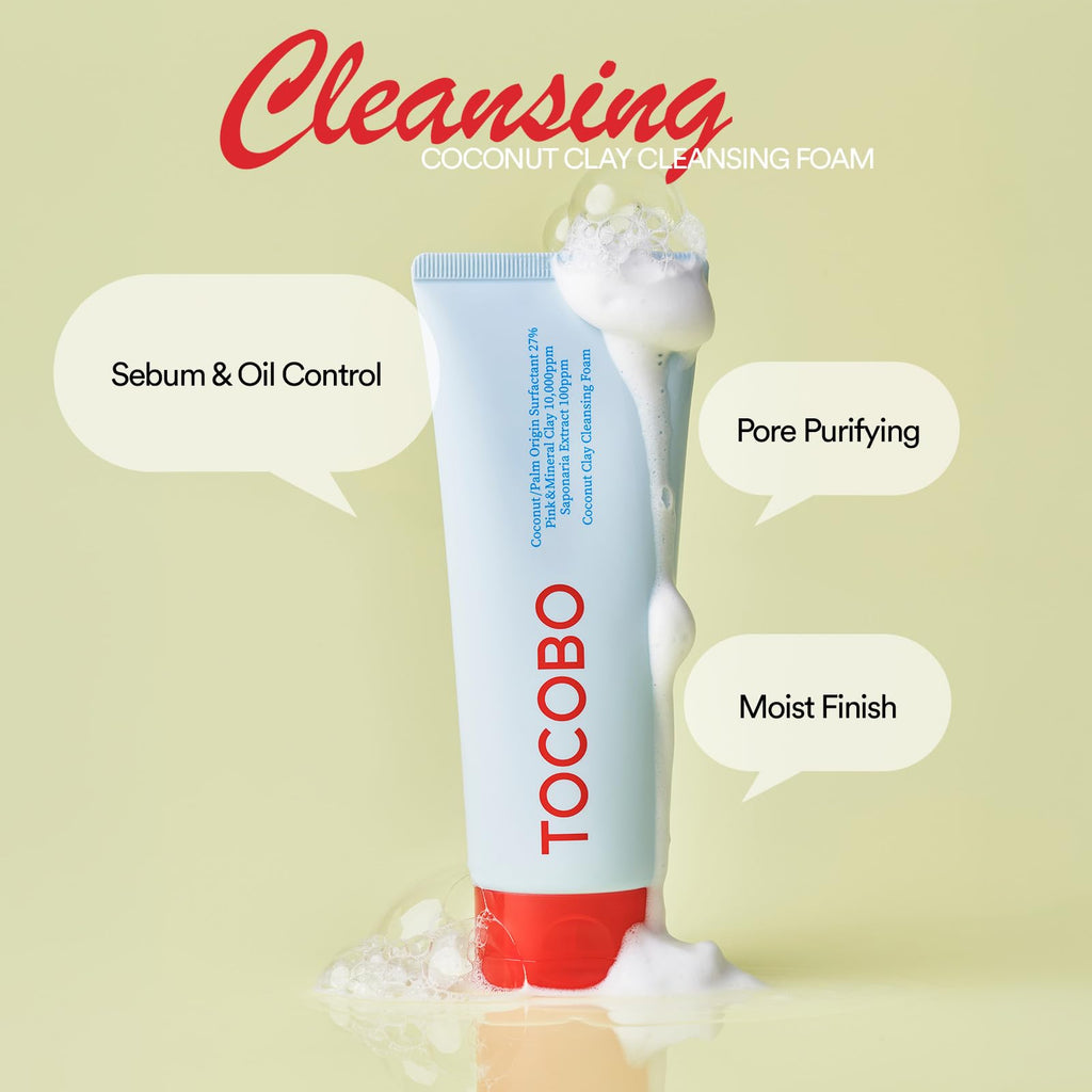 TOCOBO Korean Skincare Clay Cleansing foam 150 ml