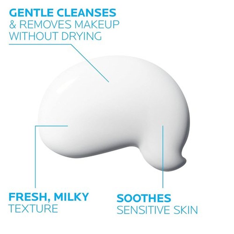 La Roche-Posay Toleriane Dermo Facial Cleanser - Gentle Makeup Remover for Face & Eyes, Fragrance-Free