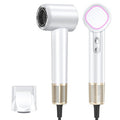 Hair Dryer Ionic, 150,000 RPM Hair Dryers for Women w/Ceramic Technology Nozzle for Fast Drying High Speed Blow Dryer 3-Speed Thermo Control Professional Low Noise Design for Home Travel Salon(White)