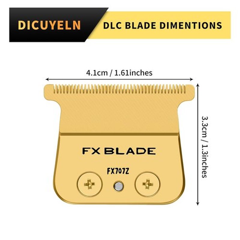 FX707Z Replacement Blades - Zero-Gapped Blades for FX787 & FX726 Trimmers | Gold Finish