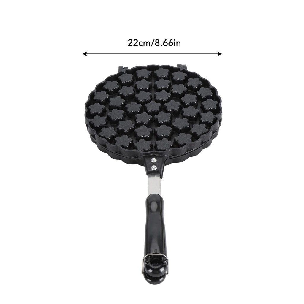 Hong Kong Egg Waffler, Petal Shape Nonstick Double Side Bubble Waffle Maker