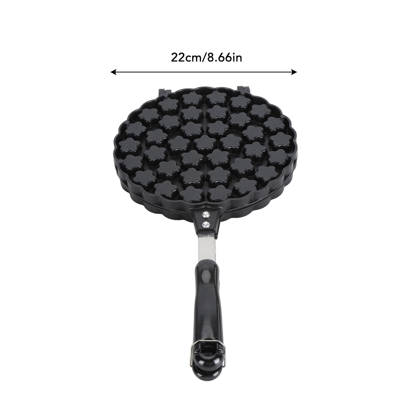 Hong Kong Egg Waffler, Petal Shape Nonstick Double Side Bubble Waffle Maker