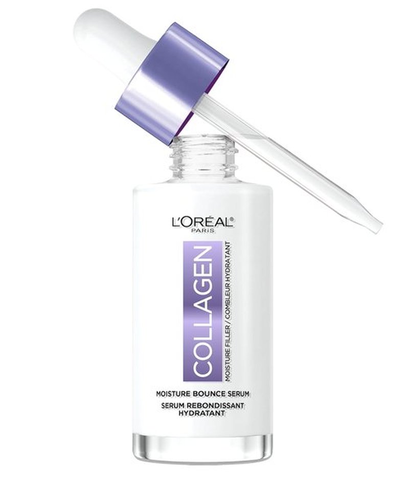 L'Oreal Paris Collagen Moisture Filler Serum - Hydrating Glow Formula with Collagen & Squalane
