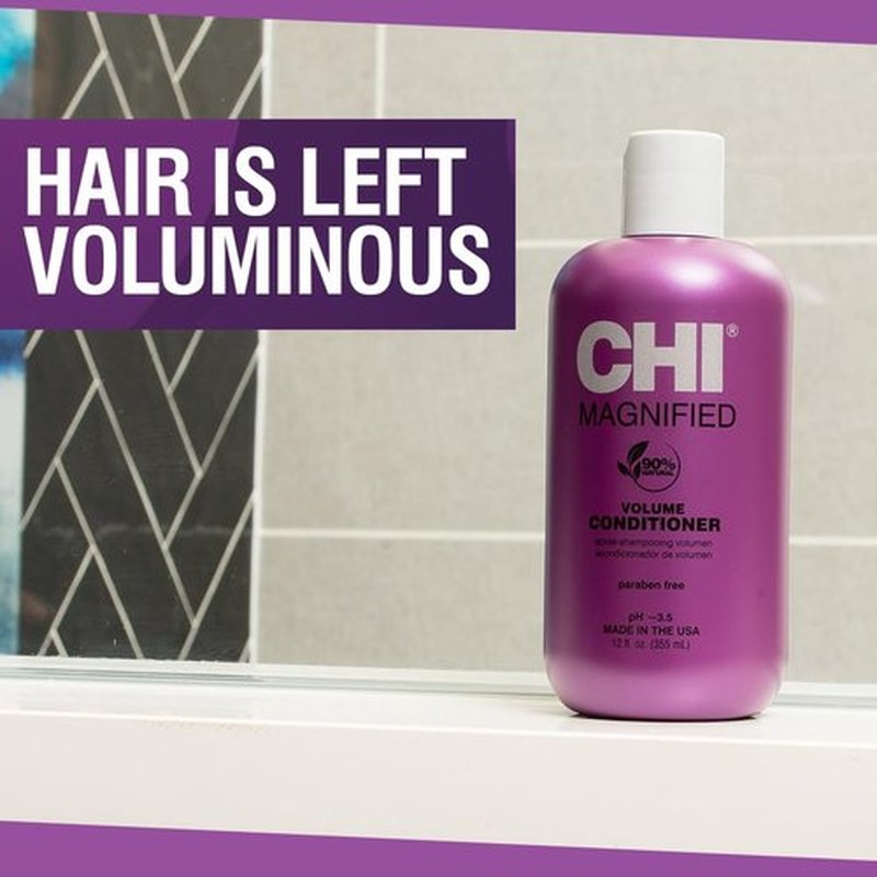 CHI Magnified Volume Conditioner - Boosts Volume, Strengthens & Hydrates Hair | Sulfate-Free, 12 Oz
