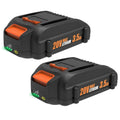 Ahomtikk 2 Pack 3.5Ah 20V Tool Battery Replacment for Worx Battery 20V Power Share WA3525 WA3520 WA3575 Replacs Worx 20 Volt Batteries for WG155s WG251s WG890 WG891