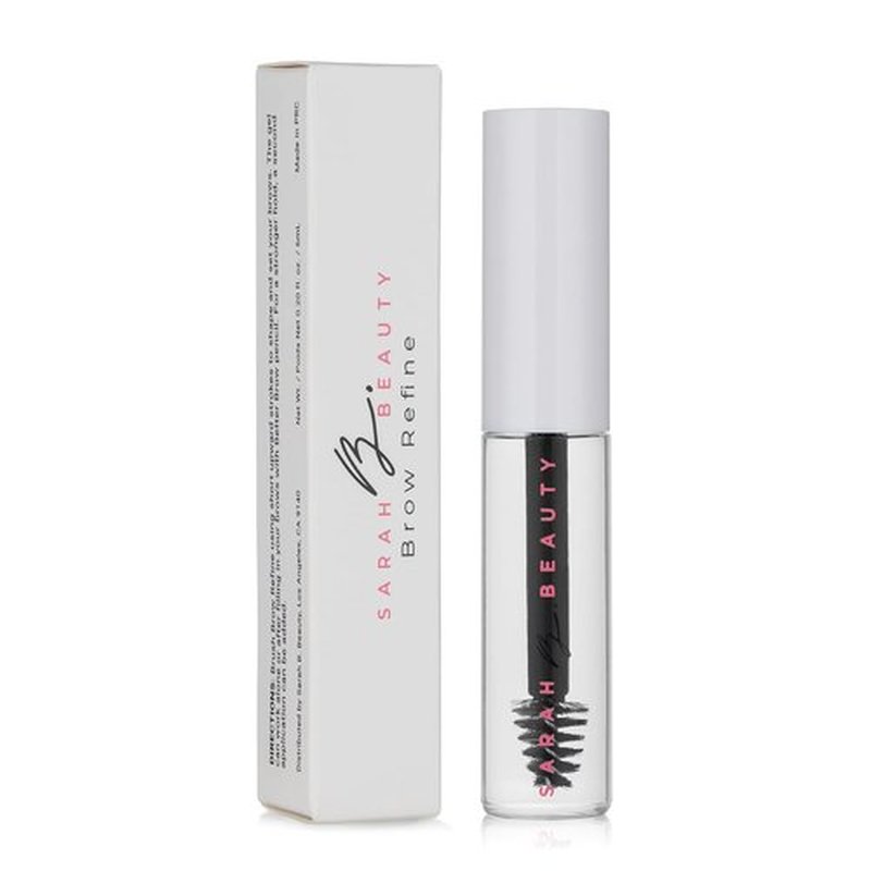 **Brow Refine - Clear Vegan Eyebrow Gel for Long-Lasting Lamination & Strong Hold - 0.20 fl. oz**
