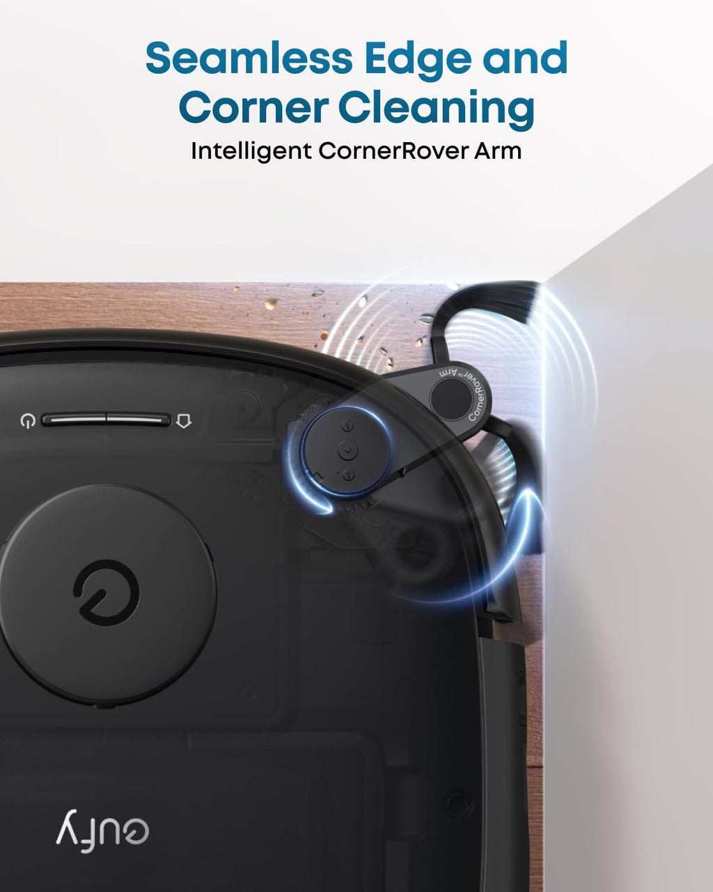 Eufy Robot Vacuum E25 - 20,000 Pa Suction & HydroJet Mop Combo | Edge-to-Corner Cleaning, AI Obstacle Avoidance