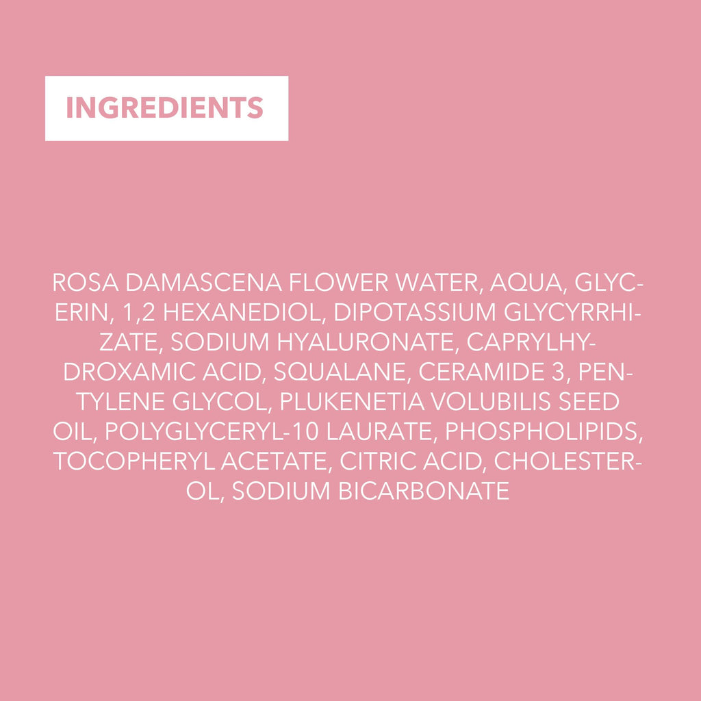 RARE Paris - Exception Rosée - Regenerating Facial Mist - Hydrating & Refreshing - With Ceramides & Omega-3 & 6 - Brightening, Firming & Revitalizing Rose Water - For Radiant Skin - 1.69oz