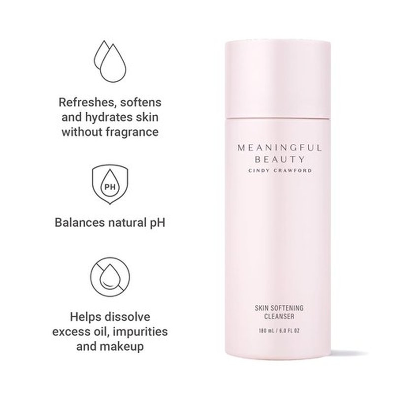 Meaningful Beauty Skin Softening Cleanser - Non-Foaming, Oil-Free, Fragrance-Free | 6 Fl Oz