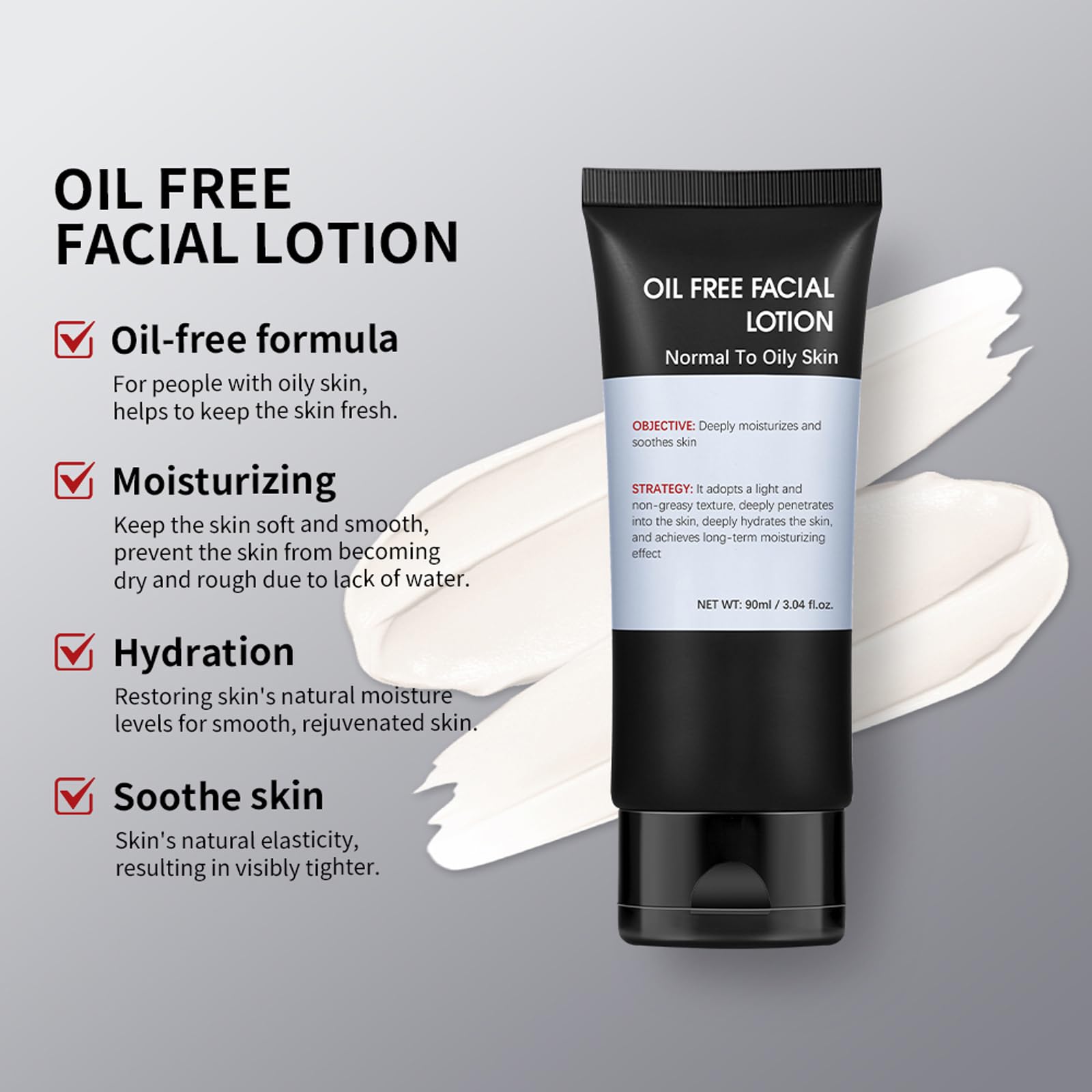 Easilydays Men's Face Moisturizer Cream, Deeply Moisturing & Wrinkle, Refrshing, Soothing, Firming, Geinger Extract, Aloe Vera, Oil Free Age Facial Skin Care, Day & Night Moisturizing, 3.04 Fl Oz