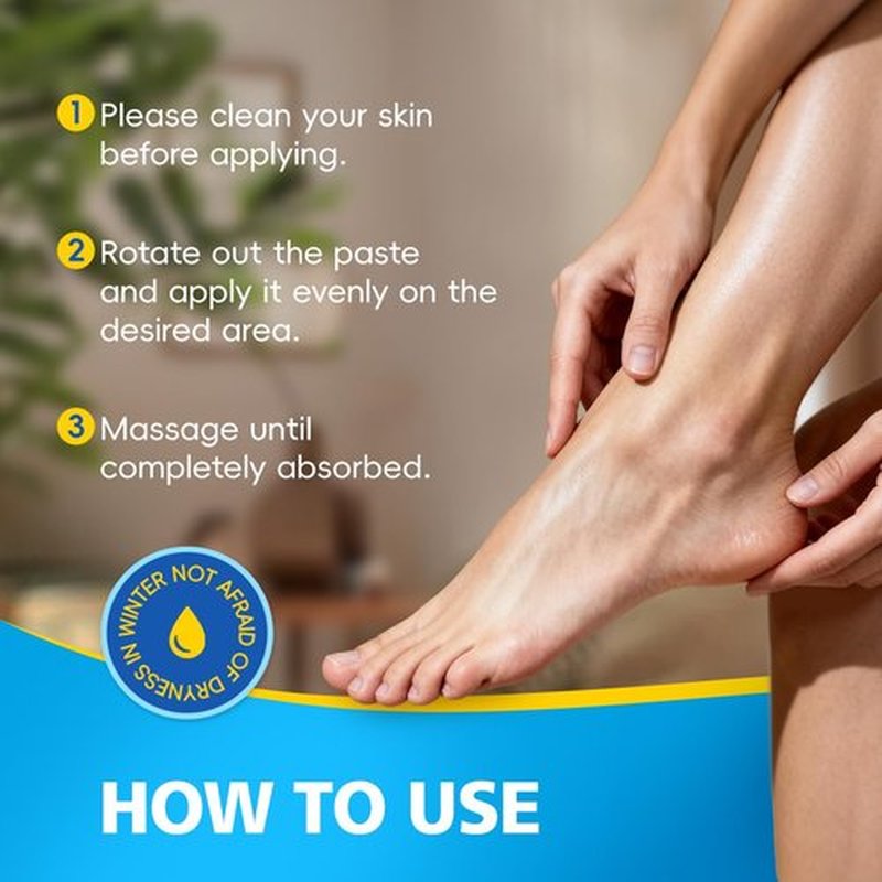 MSMEESUYA Foot Cream Stick Duo for Dry Cracked Heels and Feet, Moisturizing Heel Balm Set, Softening Foot Care Sticks for Rough Skin, Callus & Dryness, Original + Peach Hydration, 2-Pack