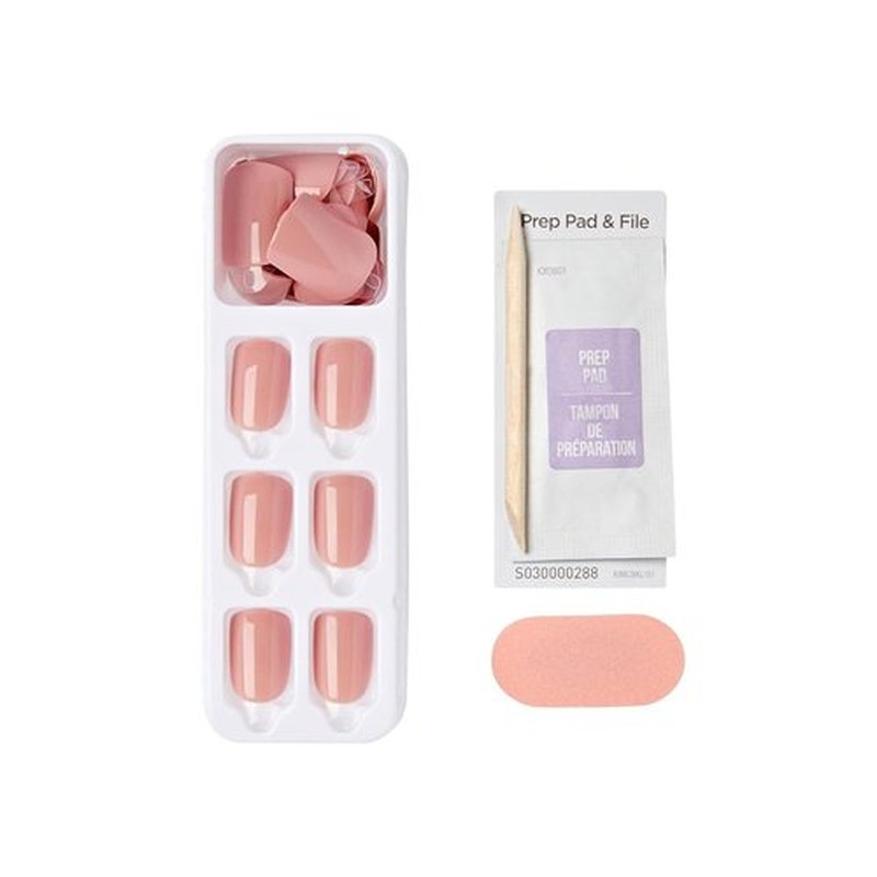 KISS imPRESS Press-On Nails - No Glue, 'Your Magic' Pink, Short Squoval Shape, 30 Nails Included