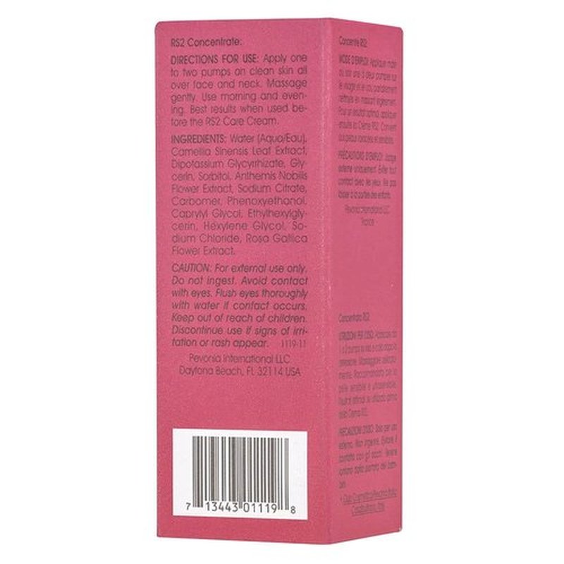 Pevonia RS2 Concentrate Rose - Soothing Skin Serum for Sensitive Skin | 1 Fl. Oz.