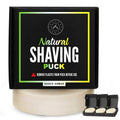 Naked Armor 3-Pack Natural Shave Soap Pucks - Wet Shaving Soap for Sensitive Skin - Organic Ingredients with Shea Butter & Eucalyptus - Premium Shaving Mug & Bowl Refill