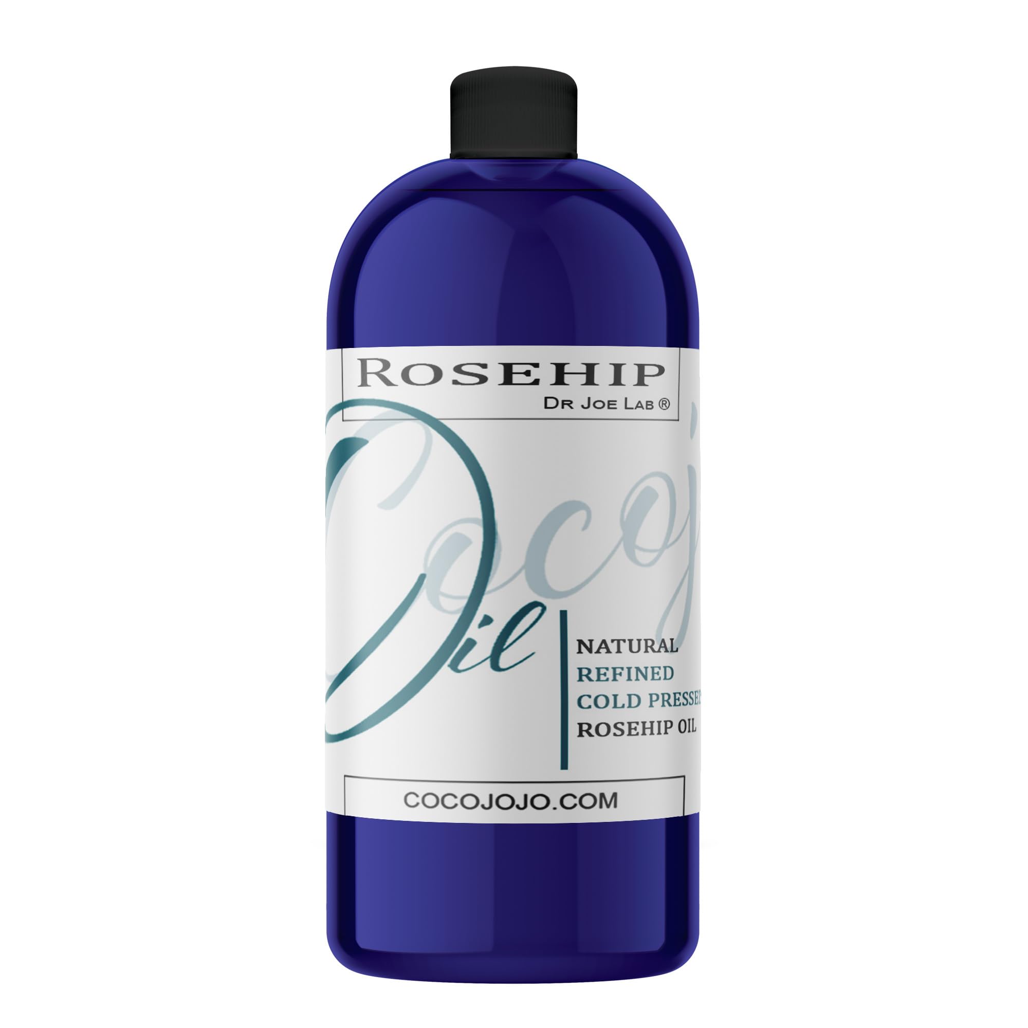 cocojojo Rosehip Oil for Face, Rose Oil for Face, Rose Hip Oil for Face, Rosehip Oil, Pure refined Cold Pressed All Natural for Hair Skin Face Body Nails Pure Oil - 32 Oz