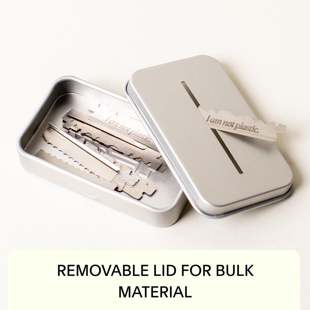 Leaf Shave Blade Recycling Tin - Blade Bank for Safety Razor Blades