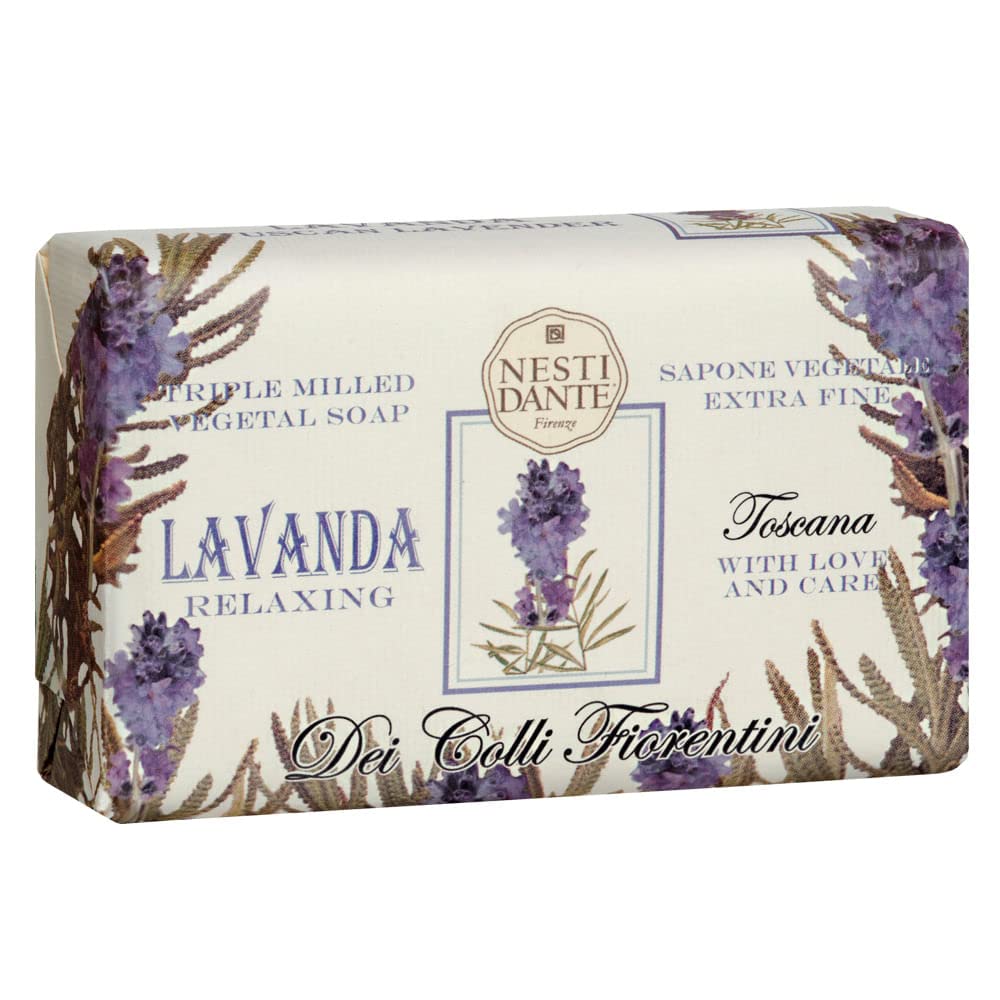 Nesti Dante Nesti dante dei colli fiorentini triple milled vegetal soap - tuscan lavender, 8.8oz, 8.8 Ounce