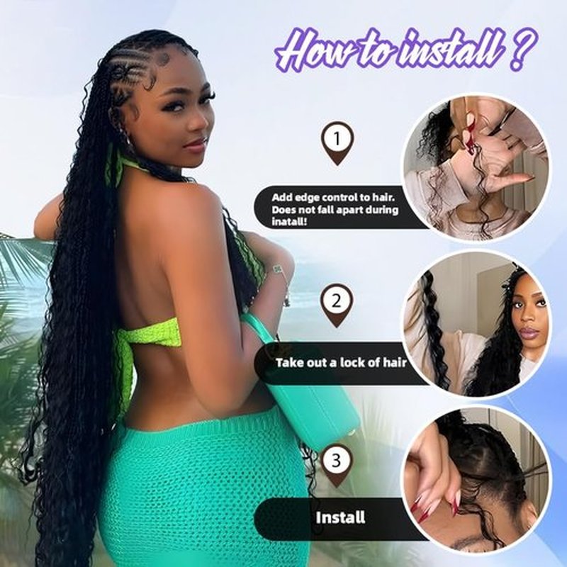 Deep Wave Human Braiding Hair for Boho Braids – 12 Inch 40g 1 Bundles/Pack Red, 100% Unprocessed 12A Brazilian Virgin Hair Bulk, No Weft, Wet & Wavy Curly Knotless Extensions